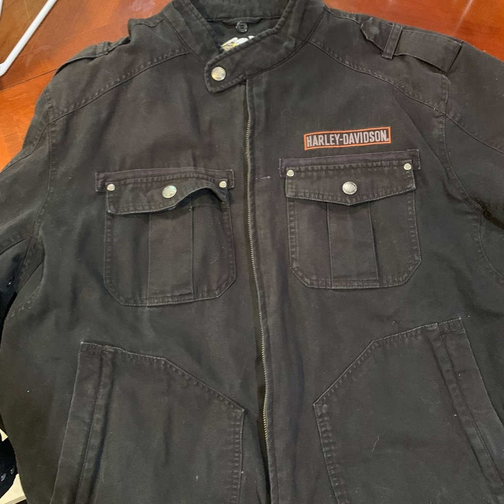 Harley-Davidson Black Military Field Jacket